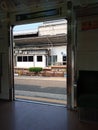View from Open Door Train Royalty Free Stock Photo