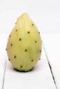 Opuntia ficus-indica cactus fruit on a white background Royalty Free Stock Photo