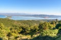 View of Orbetello from mountain Argentario. Italy