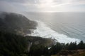 View of the Oregon coast from Cape Perpetua overlook Royalty Free Stock Photo