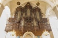 Organ in the Trinitatis Church in Copenhagen, Denmark Royalty Free Stock Photo