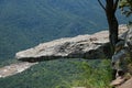 LEOPARD`S ROCK JUTTING OUT OVER ORIBI GORGE Royalty Free Stock Photo