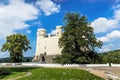 View of Orlik castle. Orlik nad Vltavou. South Bohemia, Czech Republic - Watercolor style