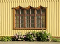 Ornamented rustic window