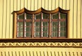 Ornamented rustic window