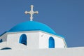 View of the orthodox Greek Church, Parikia, Paros Island, Greece Royalty Free Stock Photo