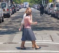 Orthodox jewish women Wearing Special Clothes on Shabbat, in Williamsburg, Brooklyn, New York