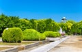 View of Osaka Castle Park in Japan Royalty Free Stock Photo