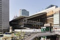 view of Osaka Station in downtown Osaka, Japan