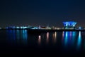 View of Osanbashi Pier at night in Yokohama Japan
