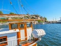 View of the Oslo Harbour and Akershus Fortress. Royalty Free Stock Photo