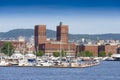 View of Oslo Radhuset Norway Royalty Free Stock Photo