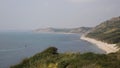 View from Osmington Mills of the coast of Dorset England UK