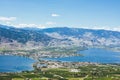 View of Osoyoos lake and town from above