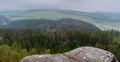 View from Ostas hill in CHKO Broumovsko in Czech republic