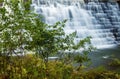 View of Otter Lake Dam, Blue Ridge Parkway