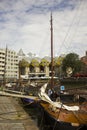 View from Oude Haven on Cube Houses in Rotterdam, the Netherlands