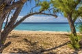 A view out to sea from Governors Beach on Grand Turk Royalty Free Stock Photo