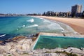 Ocean swimming pool with a Manly beach view, Sydney, Australia Royalty Free Stock Photo