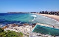 Ocean swimming pool with a Manly beach view, Sydney, Australia Royalty Free Stock Photo