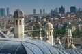 View of outer view of dome in Ottoman architecture. Roofs of Istanbul. Suleymaniye Mosque. Turkey. Royalty Free Stock Photo