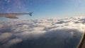 Sky outside plane Royalty Free Stock Photo