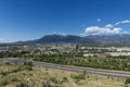 View of the outskirts of the city of Colorado Springs, in the State of Colorado
