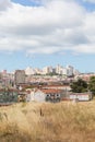 View from outskirts on city houses Royalty Free Stock Photo
