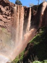 View of Ouzoud Waterfall, Tanaghmeilt, Morocco Royalty Free Stock Photo