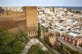 A view over Almeria city and the Alcazaba