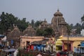 View over Ananta Basudeva Temple in Bhubaneswar, Odisha, India