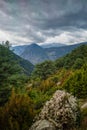 Storm clouds over the Andorran Pyrenees Royalty Free Stock Photo