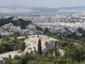 Areopagus Hill or Mars Hill in Athens, Greece Royalty Free Stock Photo