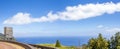 View over the Atlantic ocean, Azores islands, nature, hiking paradise Royalty Free Stock Photo