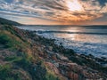 View over the atlantic ocean from victoria road, western cape