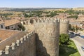 A view over Avila city and the medieval city wall