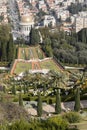 View over the Bahai Gardens in Haifa - Israel Royalty Free Stock Photo