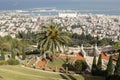 View over the Bahai Gardens in Haifa - Israel Royalty Free Stock Photo