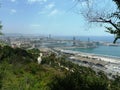 View over Barcelona Port in the summer Royalty Free Stock Photo