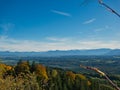 View over the Bavarian Voralpenland in autumn