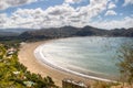 View over the bay of San Juan del Sur, Nicaragua Royalty Free Stock Photo