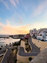 Sunset view over the beach called Praia Da Vasco da Gama in Sines, Portugal Royalty Free Stock Photo