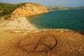 View over a beach in Thassos island, Greece