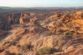 View over the beautiful landscape at Horseshoe Bend, sunset Royalty Free Stock Photo