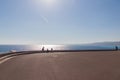 View over the beautiful mediterranean ocean in Nice, France