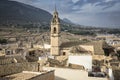 View over Biar medieval town and La SuposiciÃÂ³n church, province of Alicante, Spain Royalty Free Stock Photo