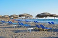 Black sand beach in Santorini, Greece Royalty Free Stock Photo