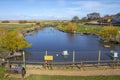 Blakeney Duck Pond in Blakeney, North Norfolk, UK