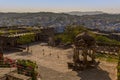 A view over the blue city of Jodhpur, Rajasthan, India in the late afternoon Royalty Free Stock Photo
