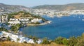 View over Bodrum resort town in Turkey.